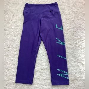 Womens Nike Dri-Fit Recycled Power Legend Training Capri Legging Purple